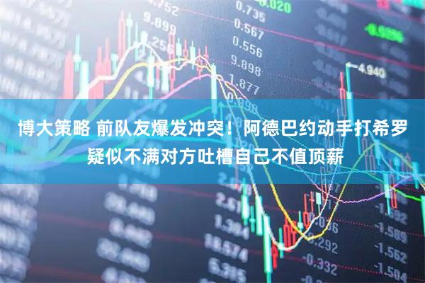 博大策略 前队友爆发冲突!阿德巴约动手打希罗 疑似不满对方吐槽自己不值顶薪