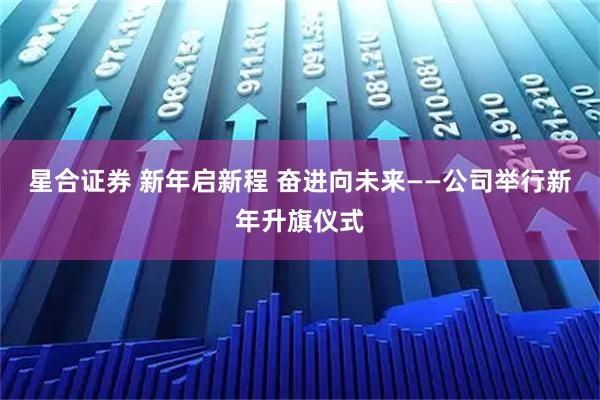 星合证券 新年启新程 奋进向未来——公司举行新年升旗仪式