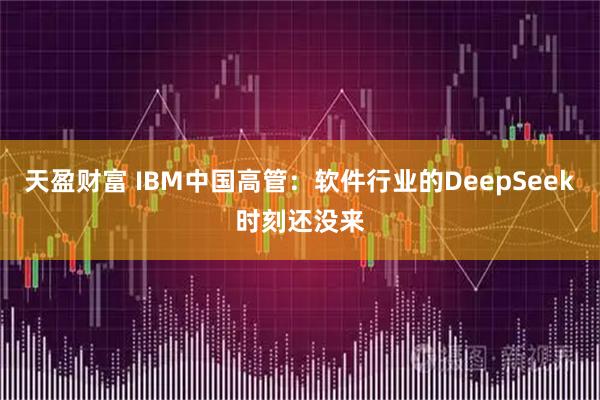 天盈财富 IBM中国高管：软件行业的DeepSeek时刻还没来