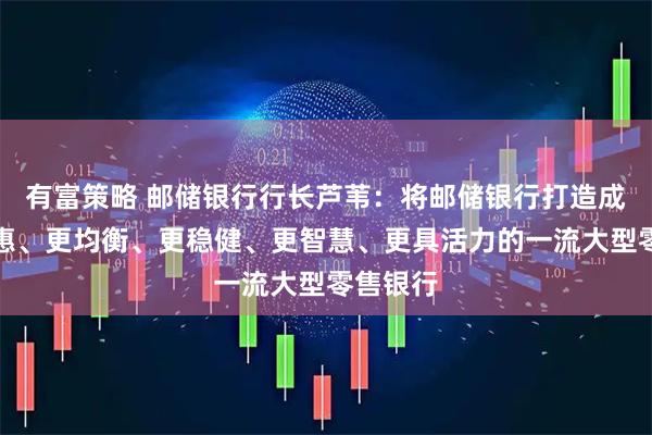 有富策略 邮储银行行长芦苇：将邮储银行打造成为更普惠、更均衡、更稳健、更智慧、更具活力的一流大型零售银行