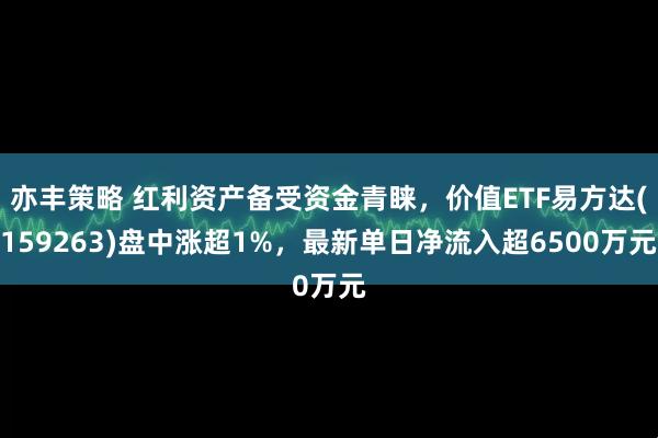 亦丰策略 红利资产备受资金青睐,价值ETF易方达(159263)盘中涨超1%,最新单日净流入超6500万元