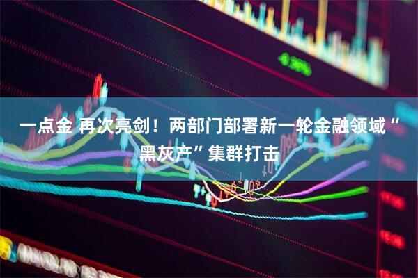 一点金 再次亮剑！两部门部署新一轮金融领域“黑灰产”集群打击